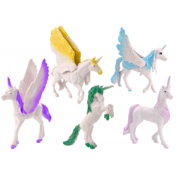 Egyszarvú Pegasus figurák készlete White Magic 6 db.