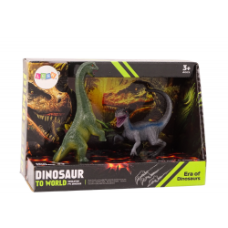 Dinoszaurusz figurák készlete Brachinosaurus Velociraptor 2l