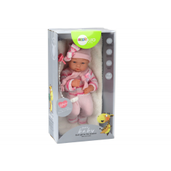 Babababa, csíkos pulóver, sapka, sál, kiegészítők, rózsaszín