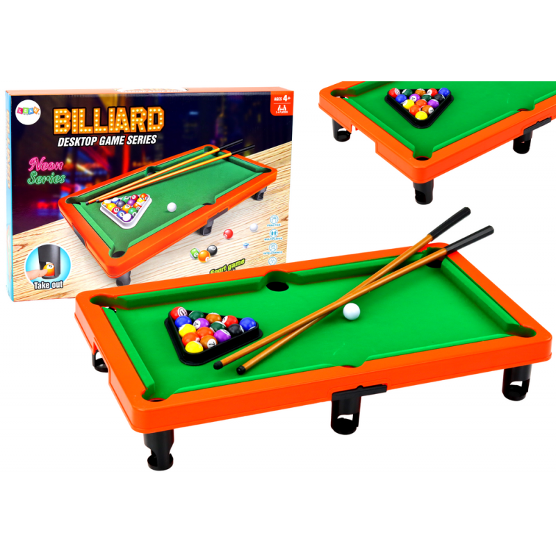 Mini biliárd arcade asztali játék 3 cues háromszög labdák