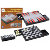 3 az 1-ben játékkészlet mágneses asztali sakkdáma Backgammon