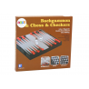 3 az 1-ben játékkészlet mágneses asztali sakkdáma Backgammon
