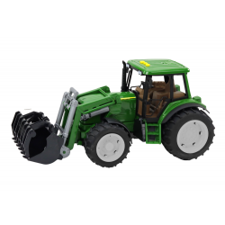 Mezőgazdasági traktor kotrógép nagy zöld fények hangzik