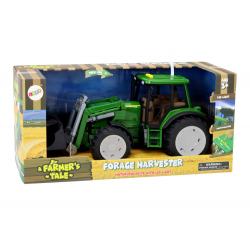 Mezőgazdasági traktor kotrógép nagy zöld fények hangzik