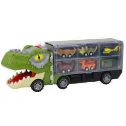 Dinosaur Truck Transport Springs 6db Lights Sounds Green
