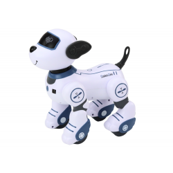 Távirányítós interaktív robot kutyatánc követi a parancsokat kék színben