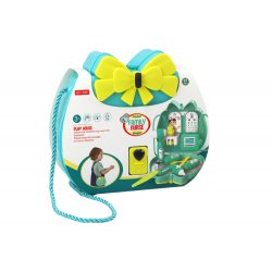 Türkiz orvosi készlet erszényben, húzózsinóron