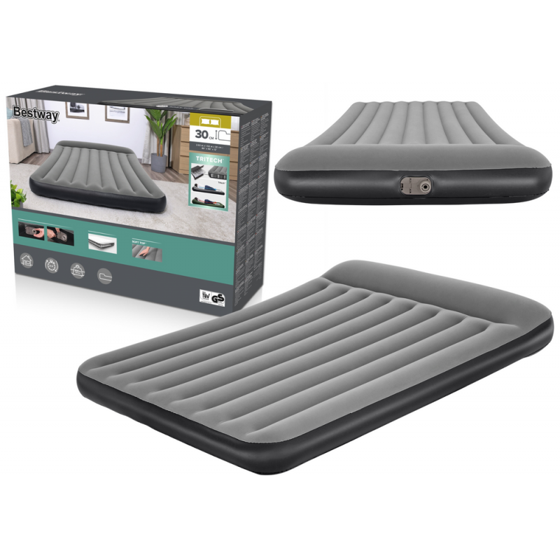 Felfújható matrac 203 x 152 x 30 cm Bestway 67464 szürke Felfújható matrac 203 x 152 x 30 cm Bestway 67464 szürke