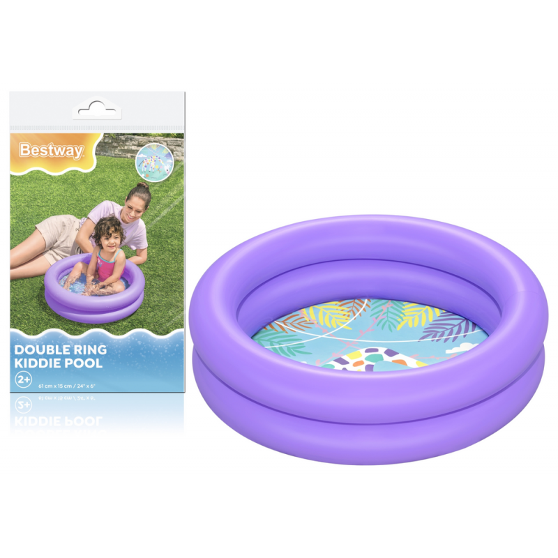 Felfújható medence lila 61 cm x 15 cm Bestway 51061