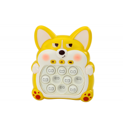 Arcade játékkonzol Pop-It Fox 7 játékmódok sárga