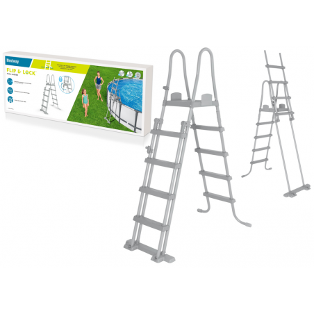 Biztonságos létra medencékhez 132 cm Bestway 58332